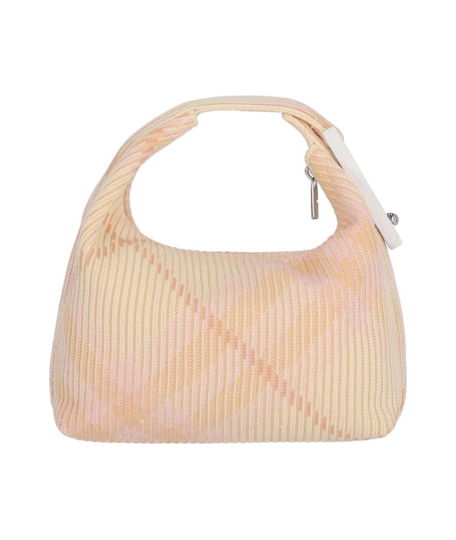 Burberry Check Pattern Zipped Tote Bag | italist