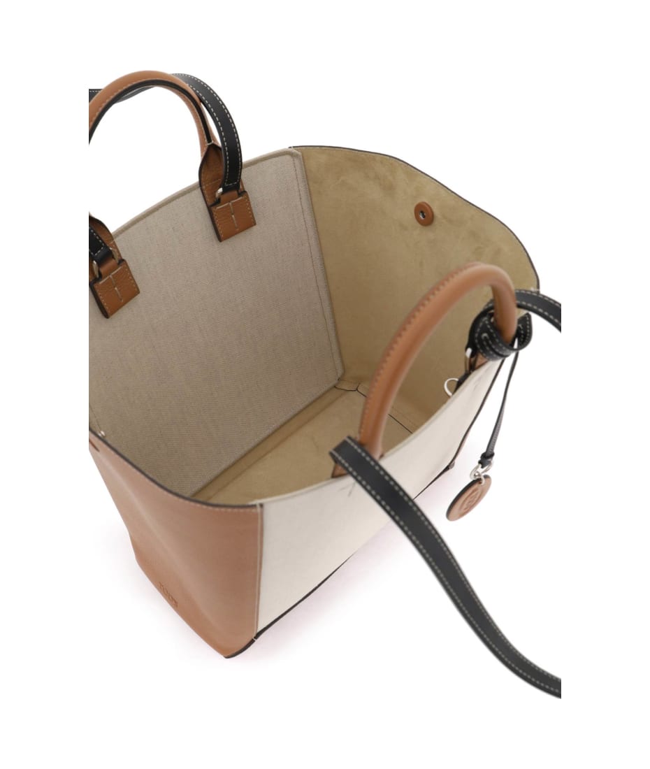 マイクラ 人気アイテム Tote Leather & Canvas Tod's Bag italist | バッグ
