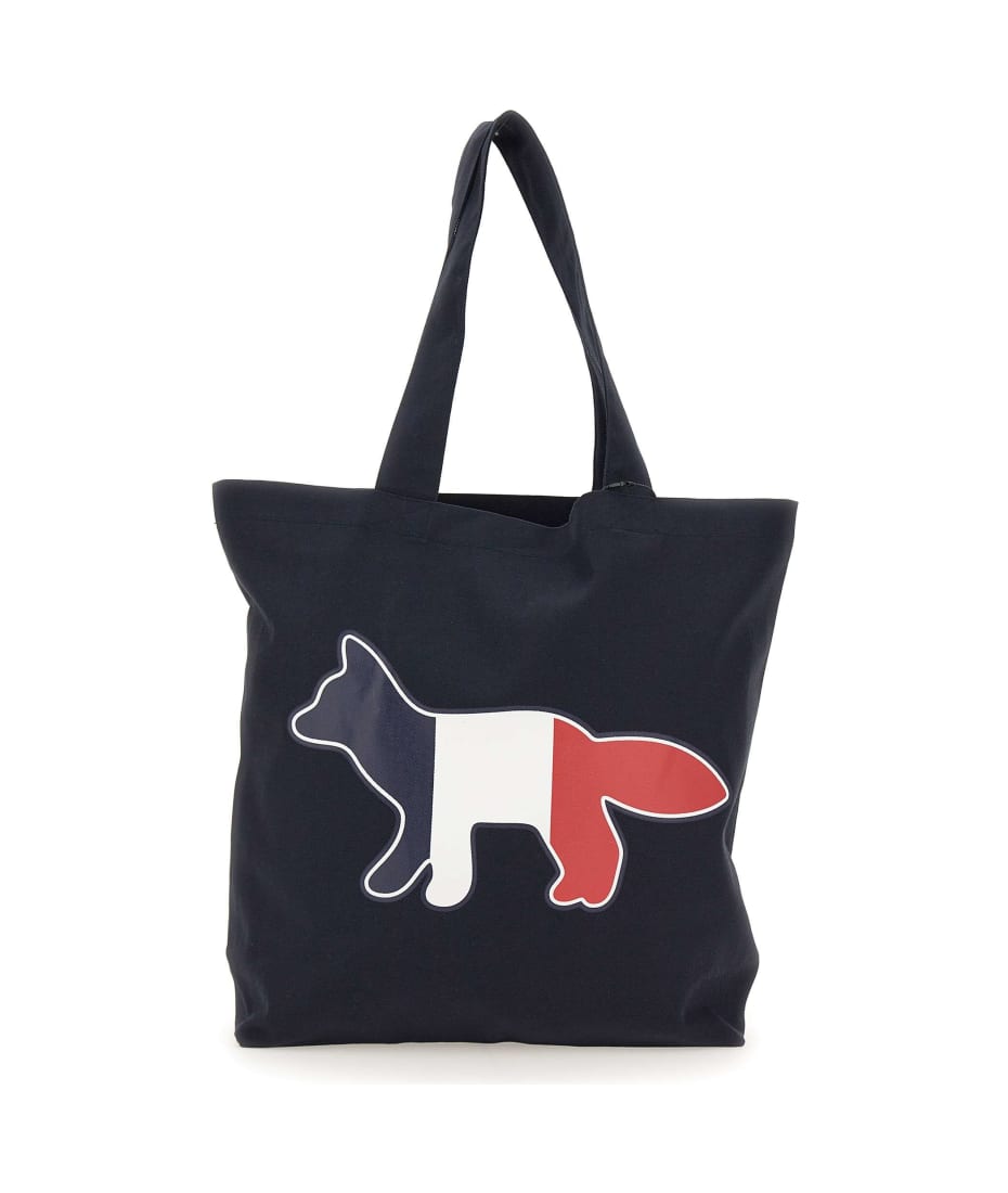 MAISON KITSUNÉ TOTE BAG TRICOLOR FOX Maison Kitsuné 