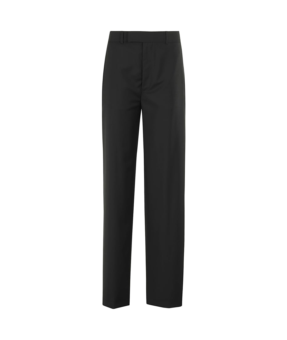 パンツ ROHE FW25 TAILORED TROUSERS (41630122 001) Róhe Tailored Wide Leg Trousers Black Casual Pants Róhe