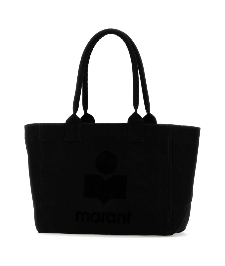 トートバッグ Isabel Marant Black Cotton Yenky Zipped Shopping Bag Isabel Marant Black Cotton Yenky Zipped Shopping Bag