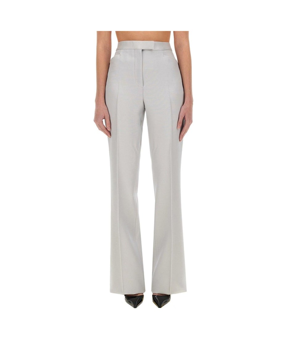 Tom Ford Lustrous Barathea Tailored Tuxedo Wide Leg Pants
