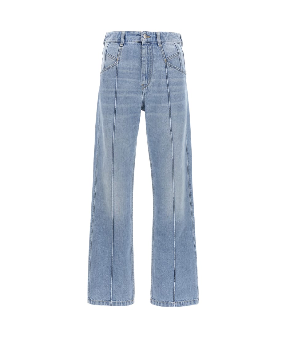 【関税&送料込】Isabel Marant Jeans Nadege Isabel Marant Nadege High-Rise Straight-Leg Denim Jeans