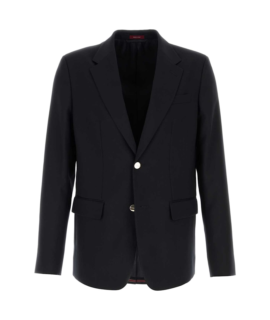 テーラードジャケット GUCCI FW25 Midnight blue wool blazer (832326ZAS68 4668) テーラードジャケット GUCCI FW25 Midnight blue wool blazer