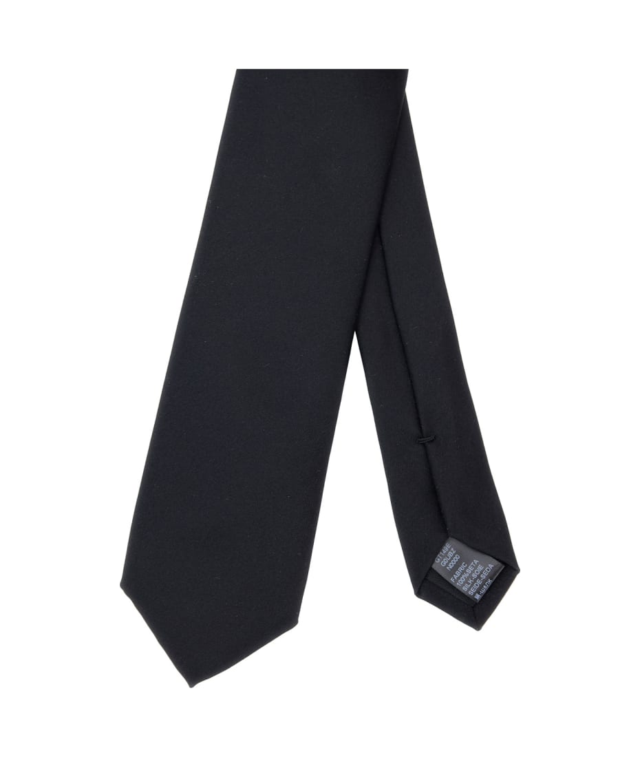 【関税&送料込み】Dolce & Gabbana Black Tie With Tie Closu Dolce & Gabbana Martini Black Tie | italist