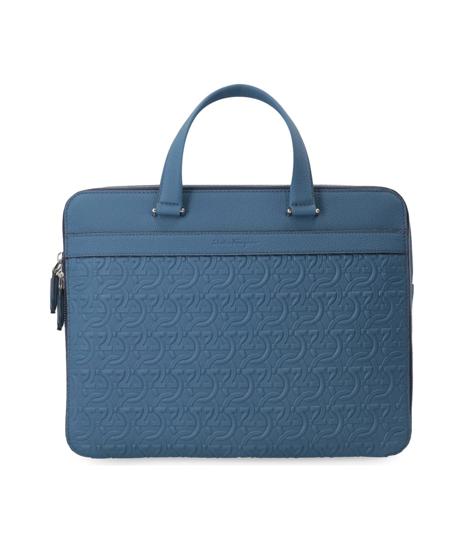 Ferragamo Leather Briefcase - Nero