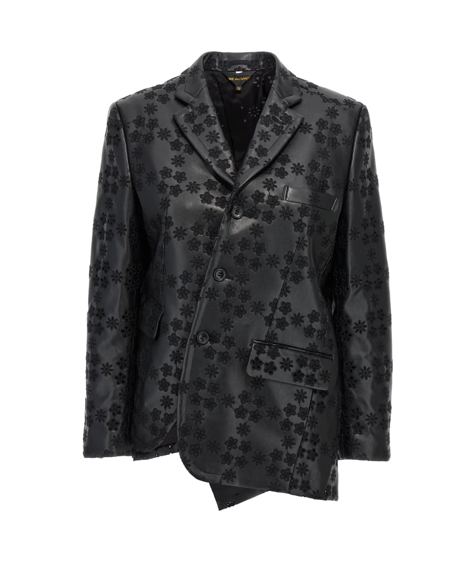 ジャケット COMME des GARCONS Embroidery single-breasted blazer Comme des Garçons Embroidery Single-breasted Blazer