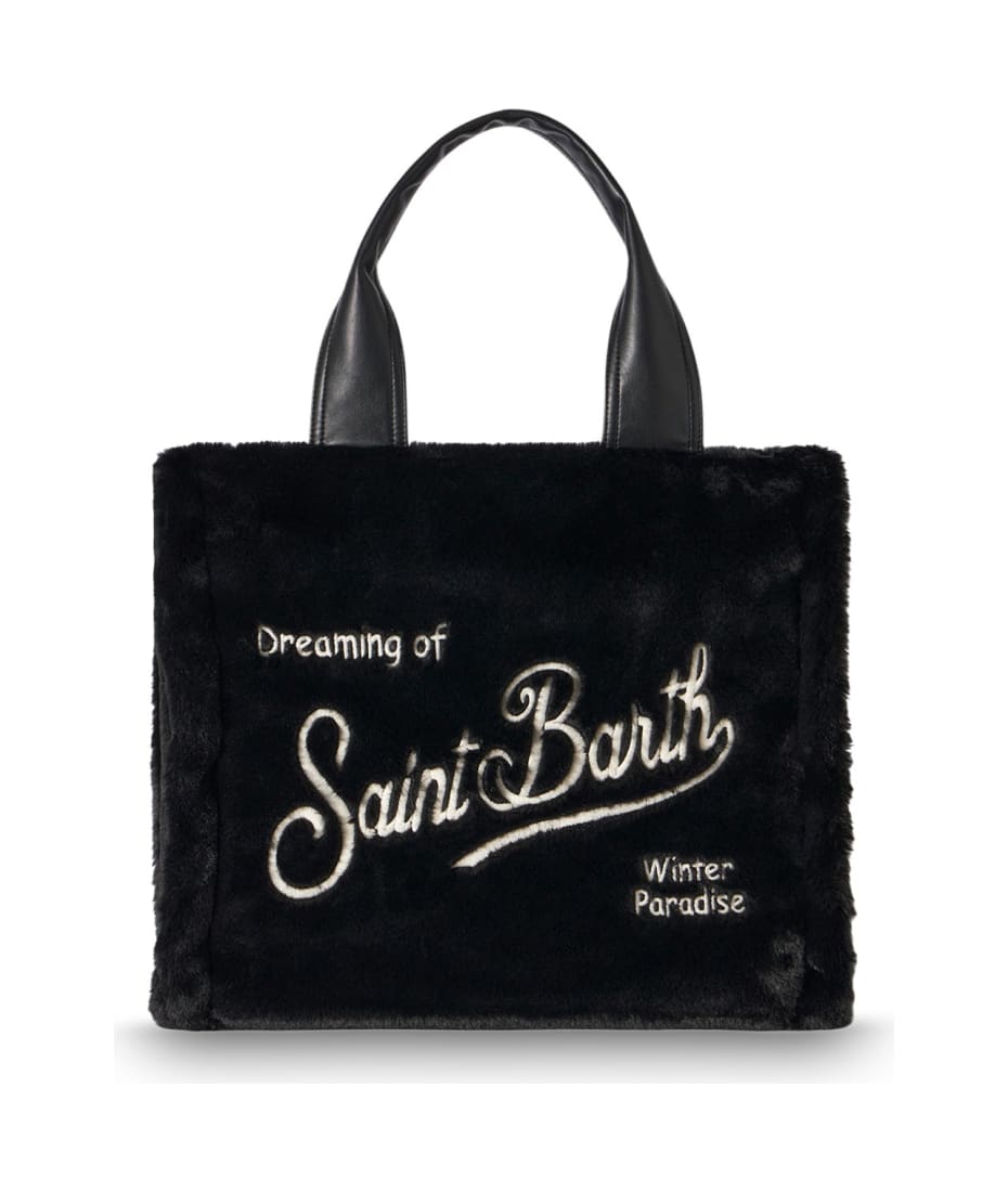 MC2 Saint Barth Kids check-pattern Tote Bag - Black