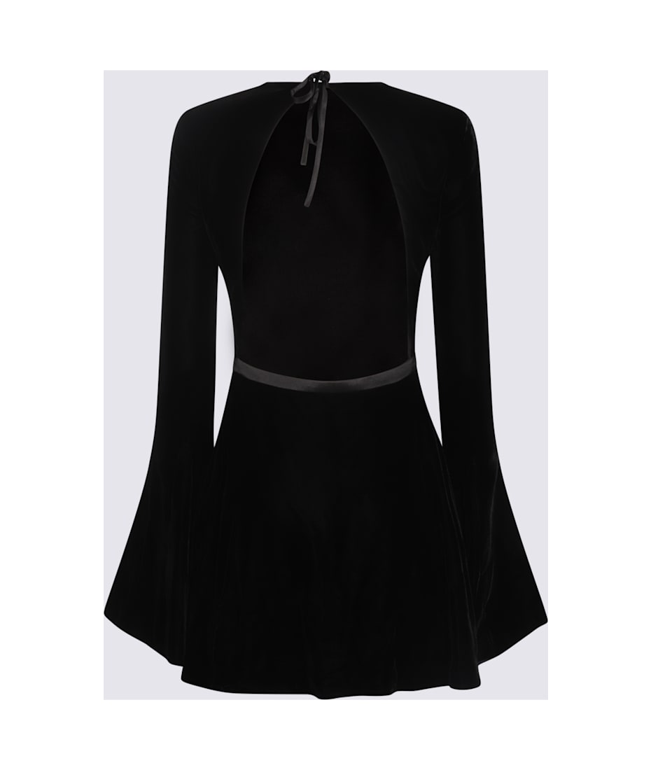 Saint Laurent Certified Viscose Dress With Open-back Detail