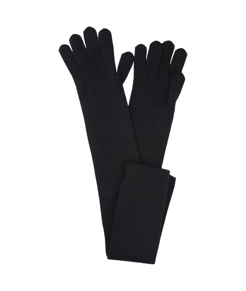 アクセサリーその他 MAX MARA TIMOR CASHMERE LONG GLOVES Max Mara Black Timor Long Gloves | italist