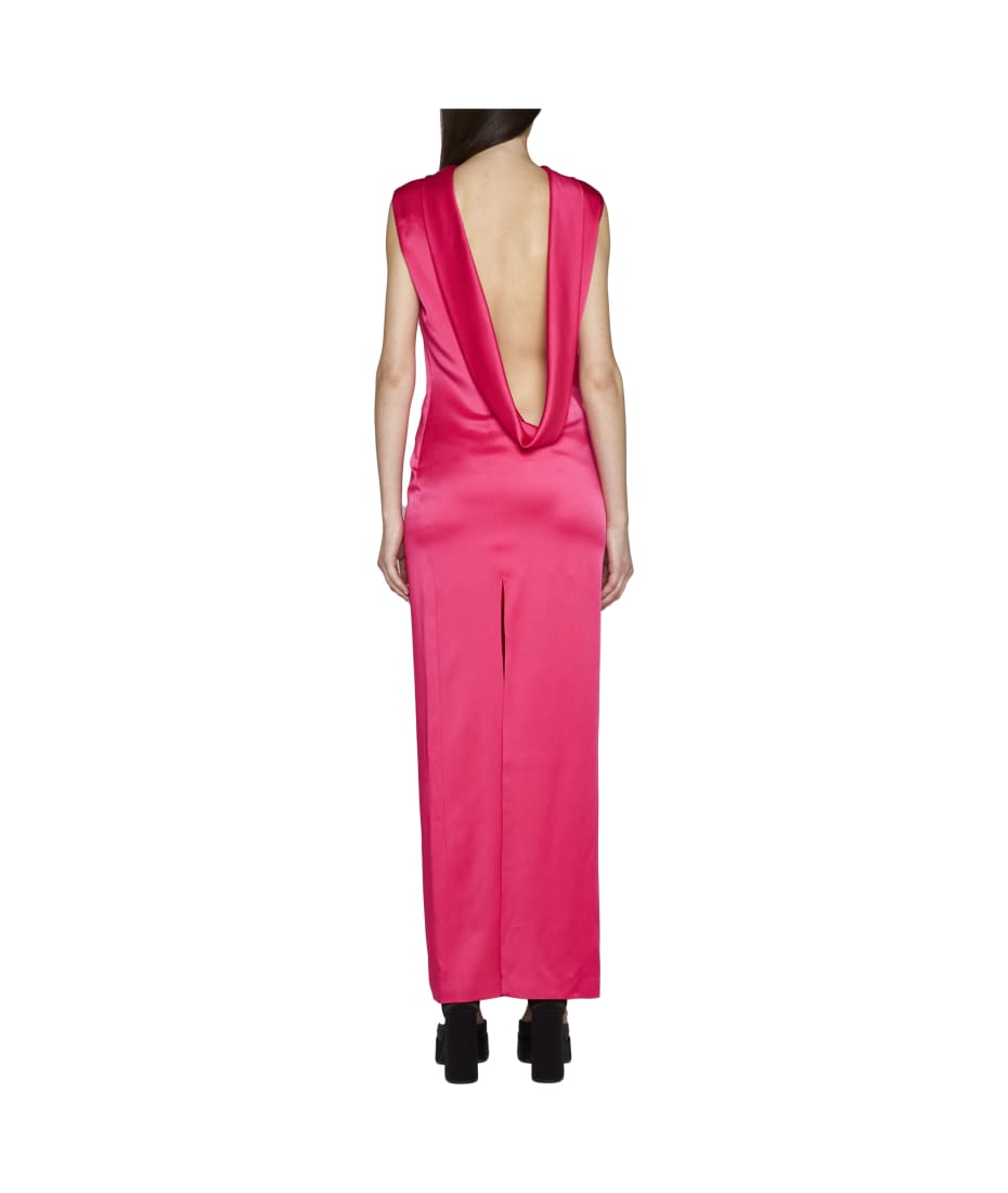 ワンピース VERSACE LONG DRESS WITH RING NECKLINE Versace Long Dress With Ring Neckline | italist
