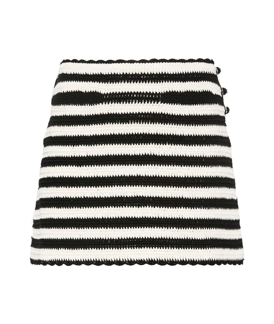 VIP【送料関税込】CELINE CROCHET MINI SKIRT Celine Striped Crochet Mini Skirt | italist
