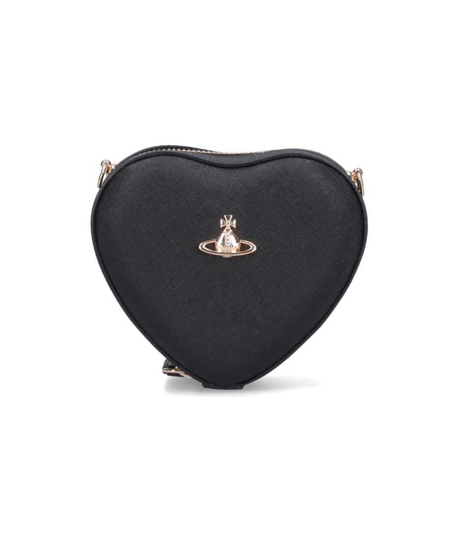 ■Vivienne Westwood■ Sam Crossback Black 4C020002UL0082N401 Vivienne Westwood 'heart' Crossbody Bag | italist