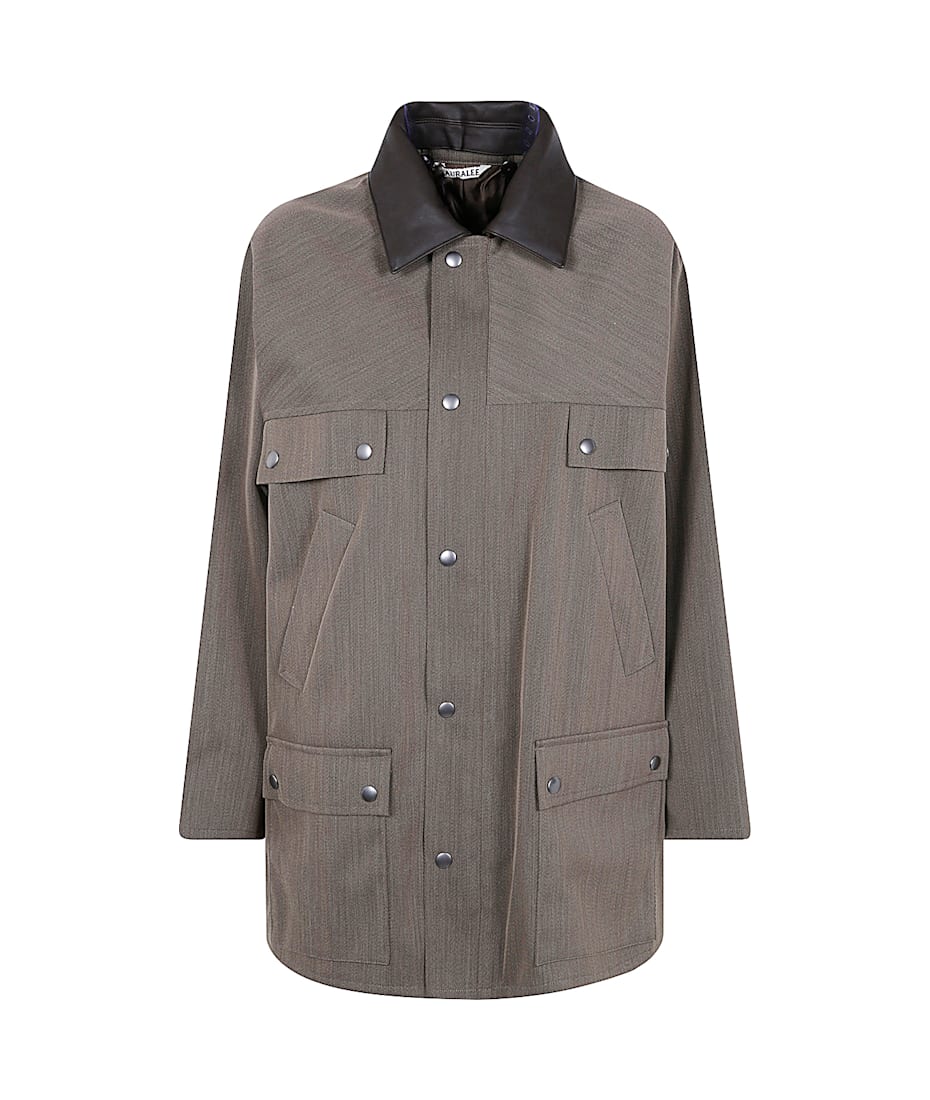 Auralee Wool Cavarly Twill Laminate Hunting Blouson Auralee Wool Cavarly Twill Laminate Hunting Blouson