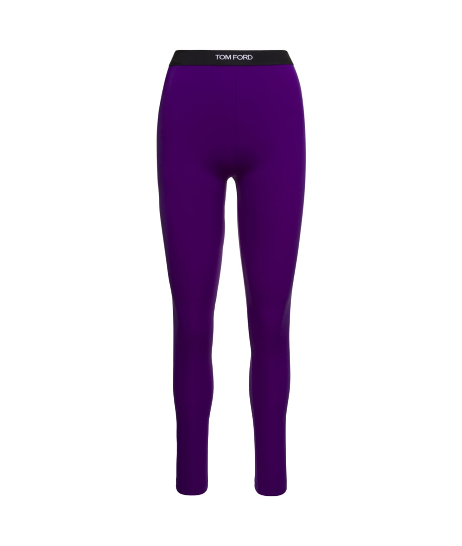 Purple Legging With Logo In Stretch Lycra Woman Tom Ford | italist, ALWAYS  LIKE A SALE