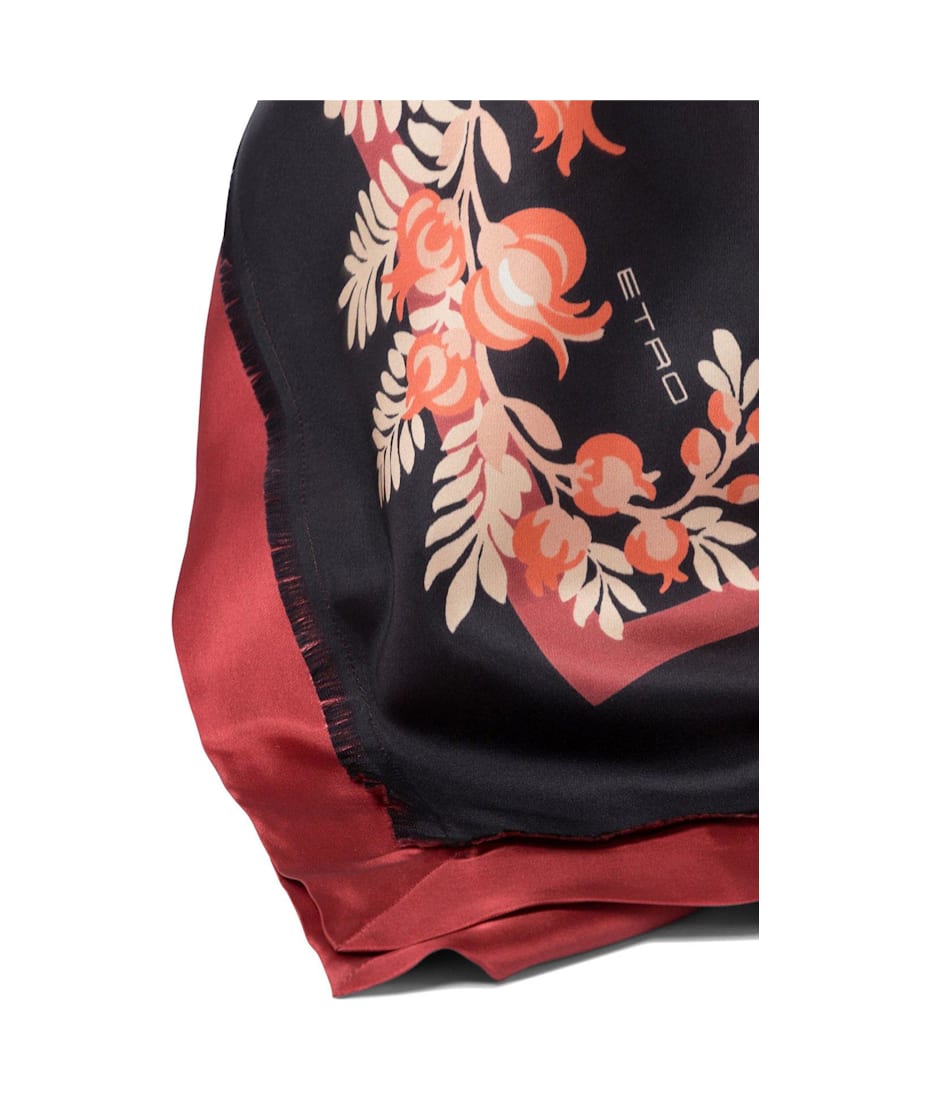Etro Floral Printed Square Scarf italist