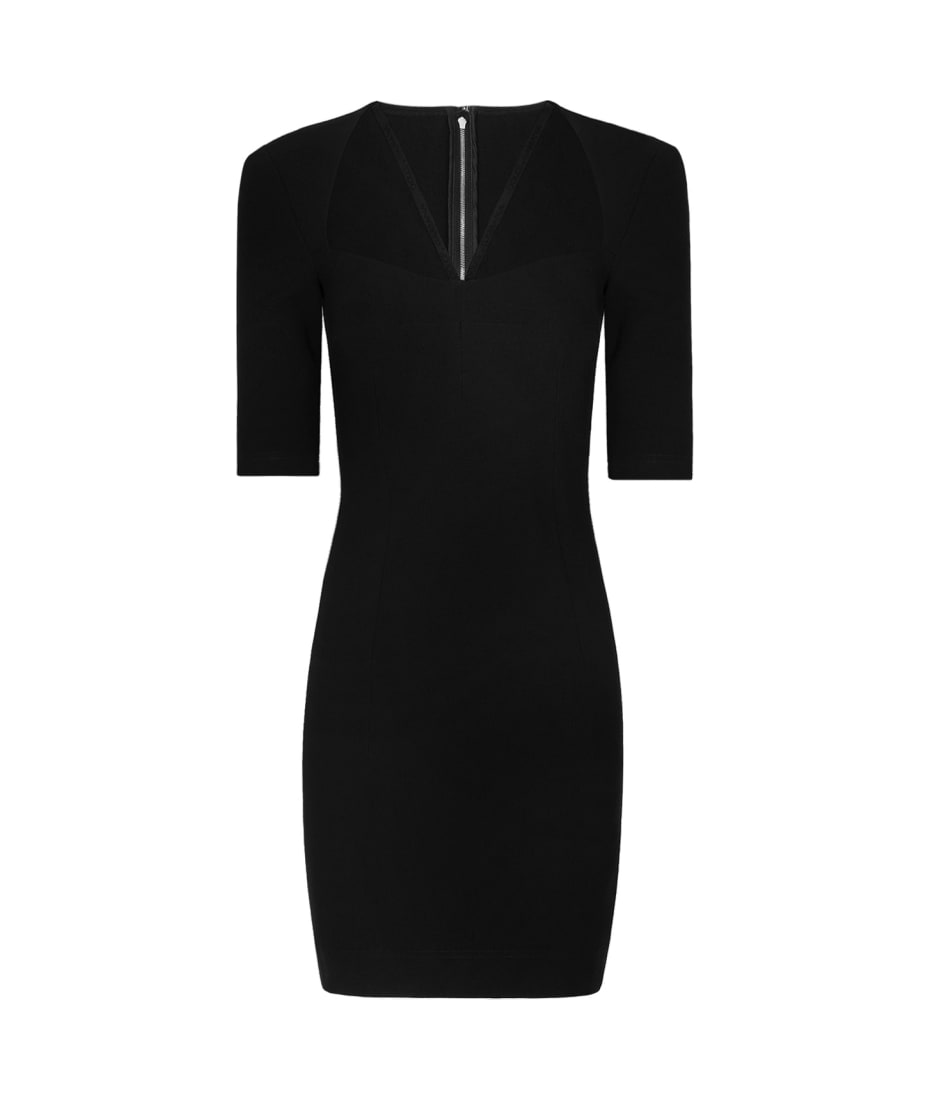 ワンピース DOLCE & GABBANA Black Stretch Viscose Blend Dres Dolce & Gabbana Stretch Viscose Blend Dress - Black - 44