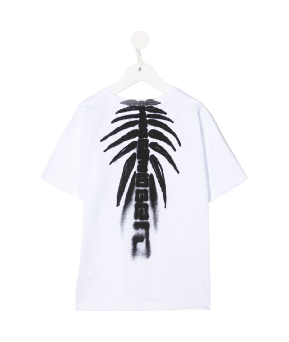 Givenchy White Cotton T-shirt With Logo Print Kids Boy