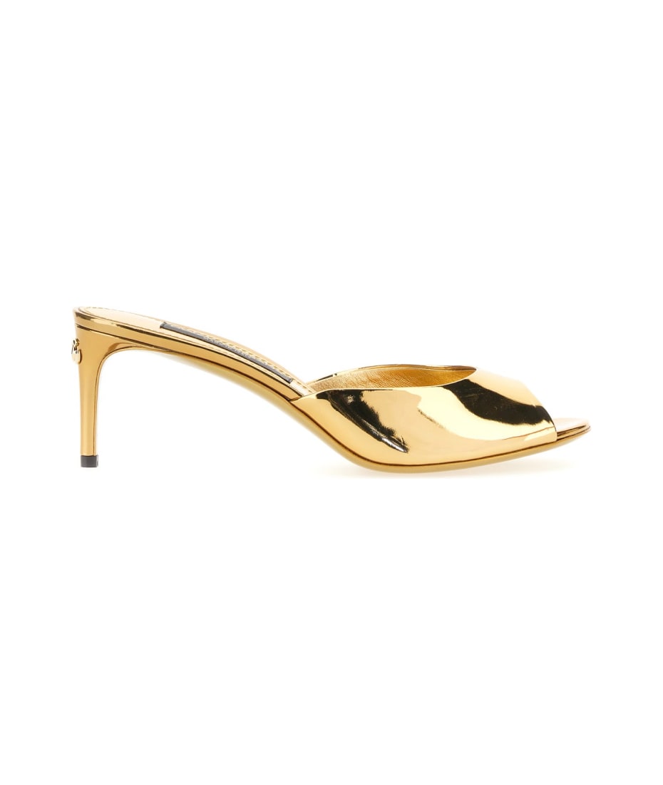 サンダル・ミュール DOLCE  GABBANA Women Sandals CR1608AR951 Yellow Patent leather sandals in Yellow for Women | Dolce&Gabbana® US
