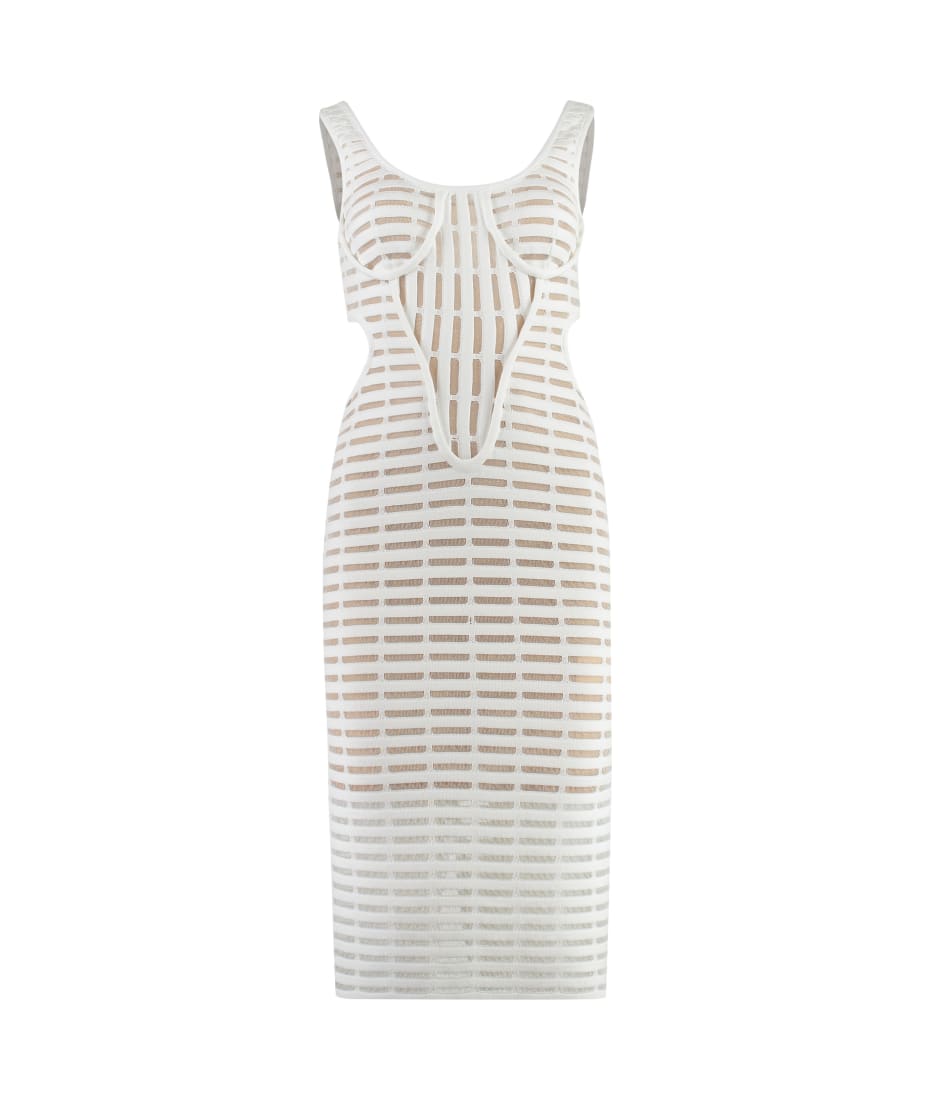 open lace back dress Wine Solid Jersey Knit Dress – Taurusshop.com main image 0