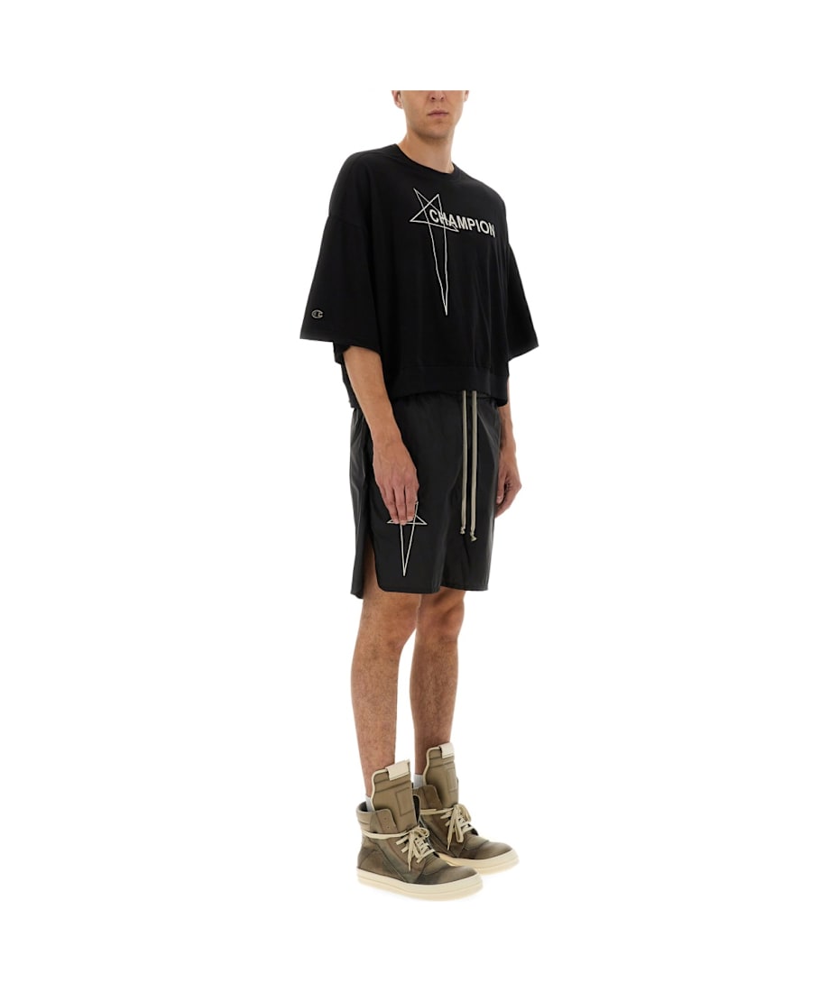 Rick Owens x Champion Tommy Cropped T-shirt | italist