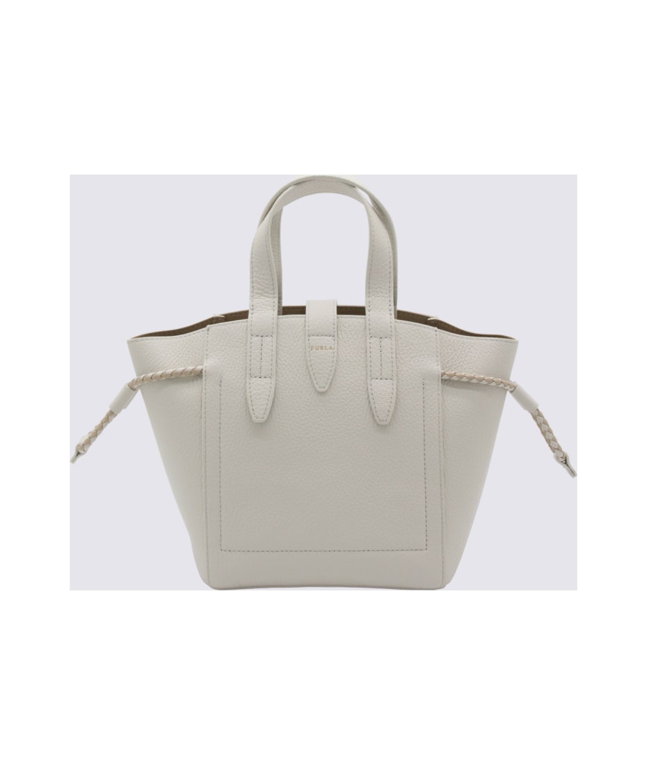 Furla White And Raffia Leather Bag | italist