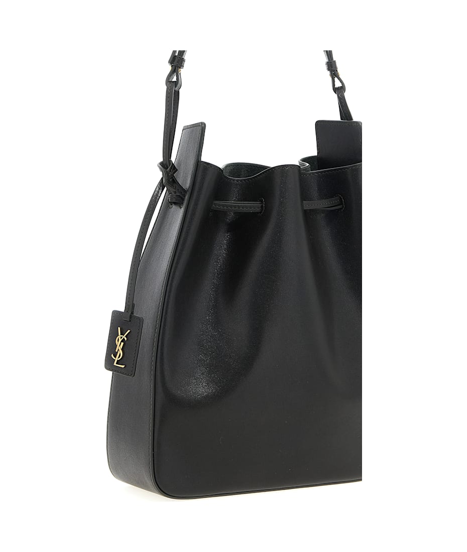 Saint Laurent Large Leather Bucket Bag | italist