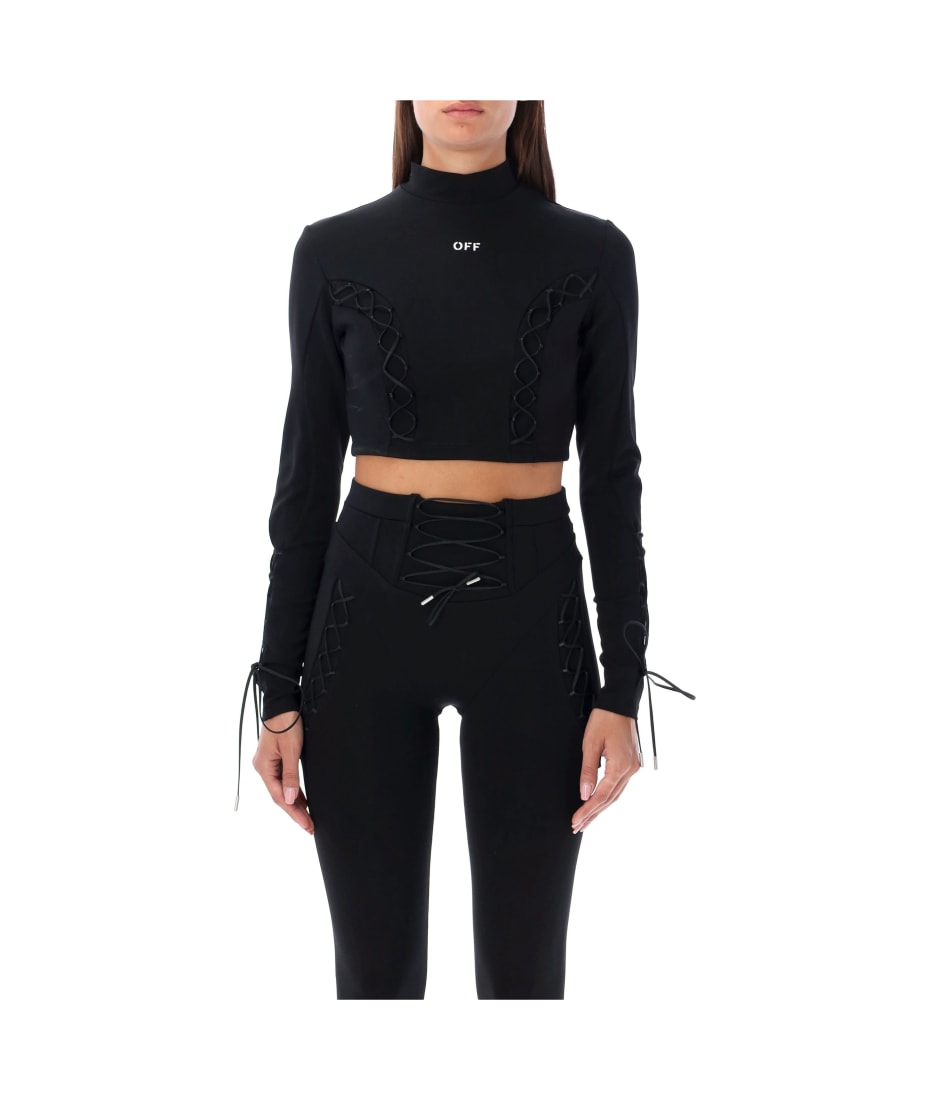 Off-White Lace-up L/s Turtleneck Top | italist