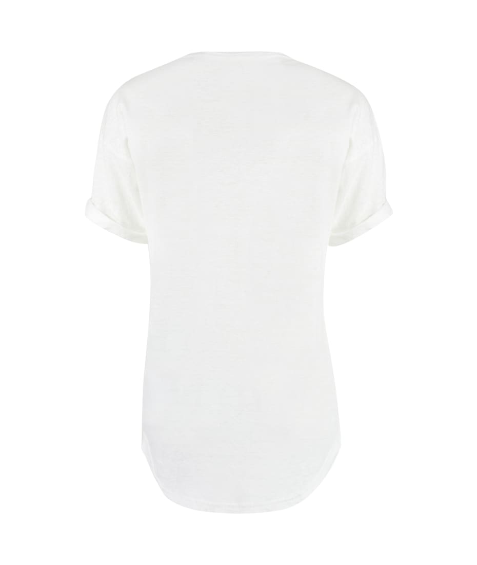 【送料&関税込】Marant Atoile Koldi Logo Print Linen T-shir Marant Étoile Koldi Logo Print Linen T-shirt | italist