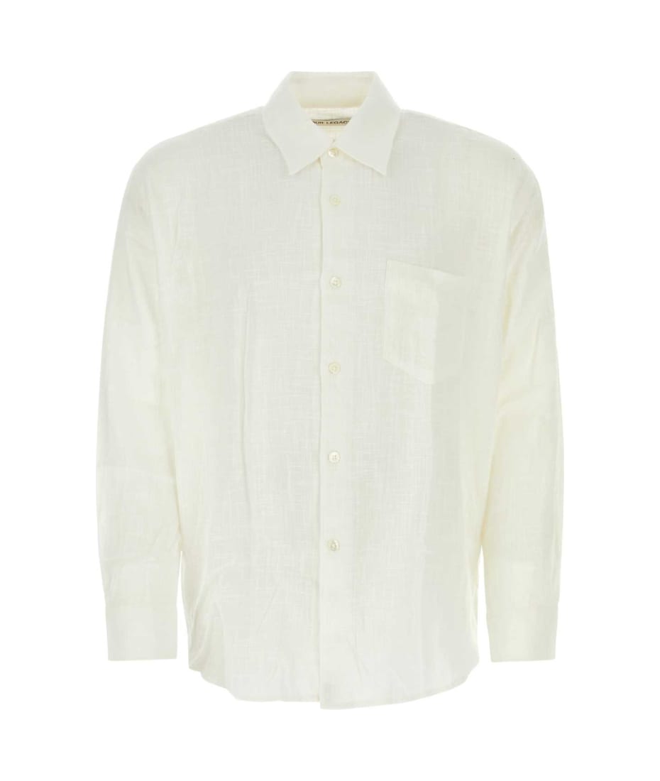 Tシャツ・カットソー OUR LEGACY White cotton Coco shirt (M2222CW OFFWHIAIRCOT) Our Legacy - Beyond BD Shirt White Non-Iron Crisp Cotton