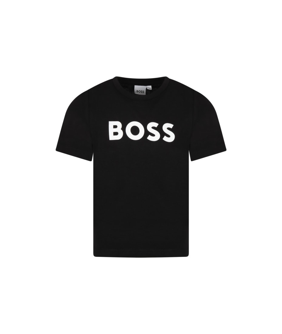 boss embossed t shirt
