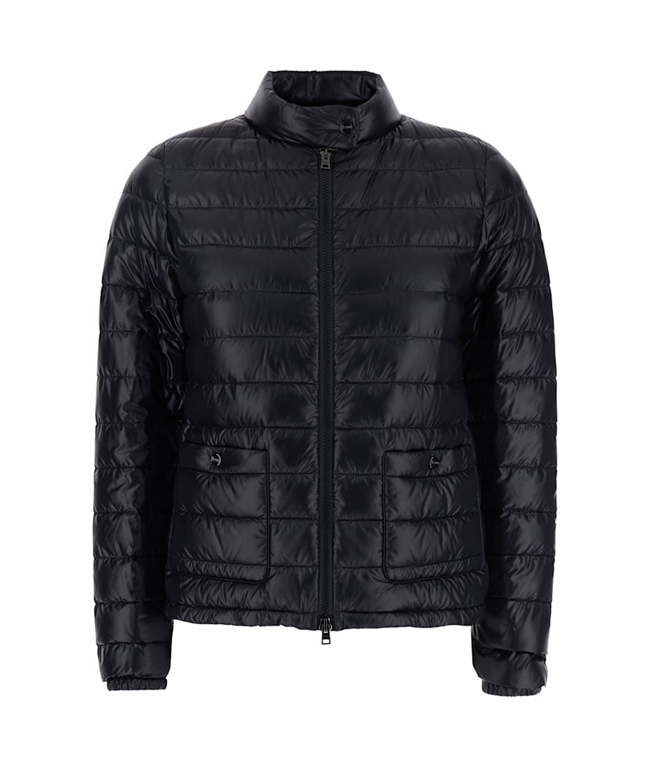 【送料&関税込】Herno Black Quilted Down Jacket With Raised Herno Black Quilted Down Jacket With Raised Collar And Front