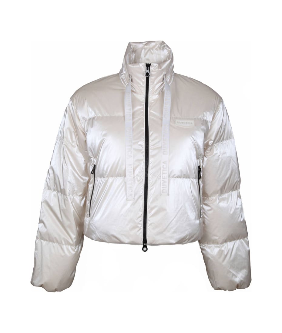 Raffaella Down Jacket In Cream Color Nylon