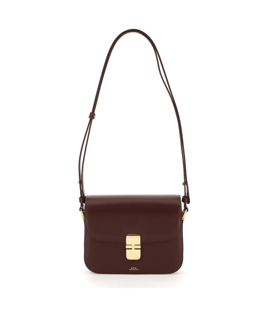 Grace small smooth-leather shoulder bag | A.P.C.