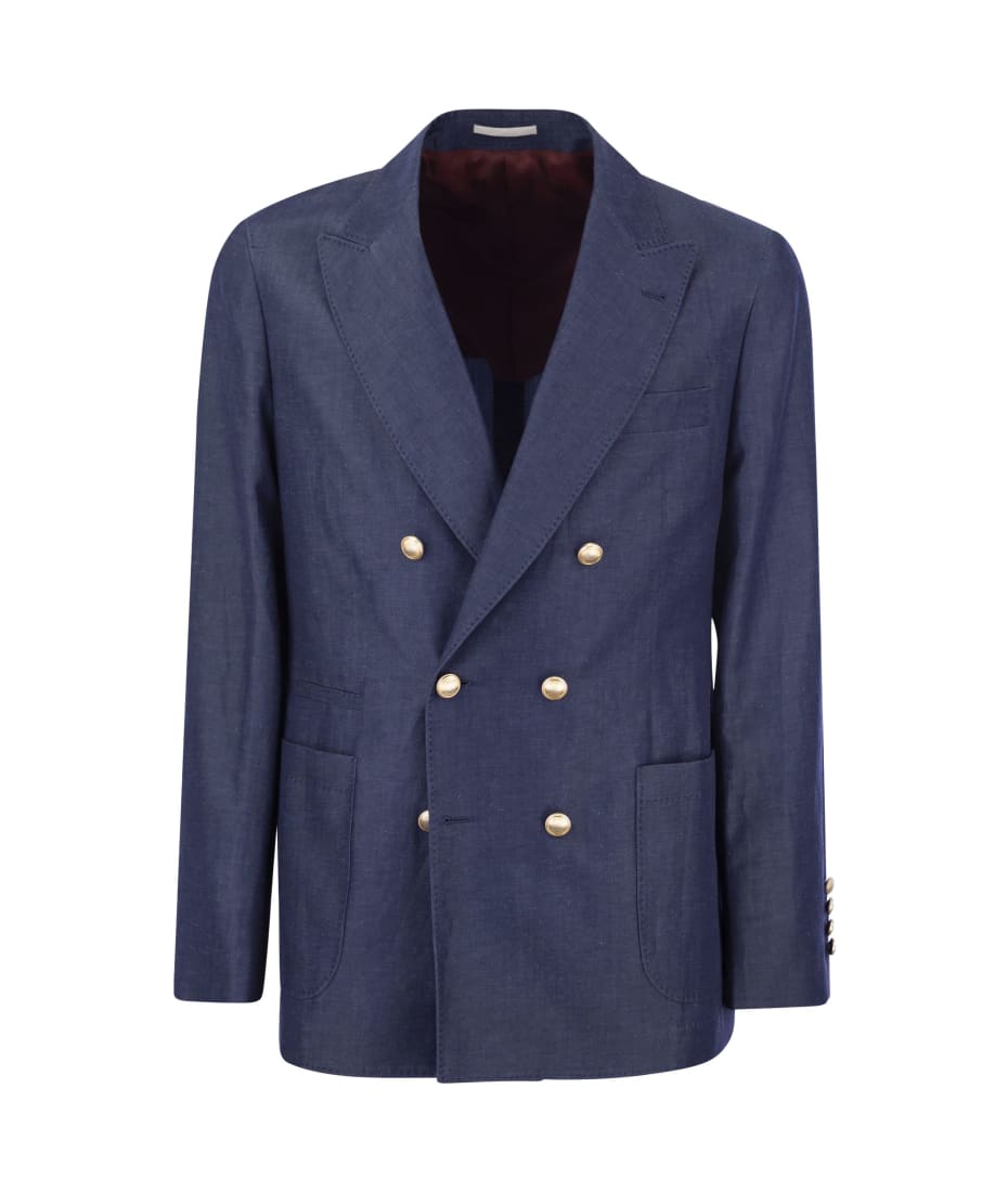 【関税&送料込】Brunello Cucinelli Double-Breasted Jacket In Brunello Cucinelli Double-breasted Jacket スーツ 通販