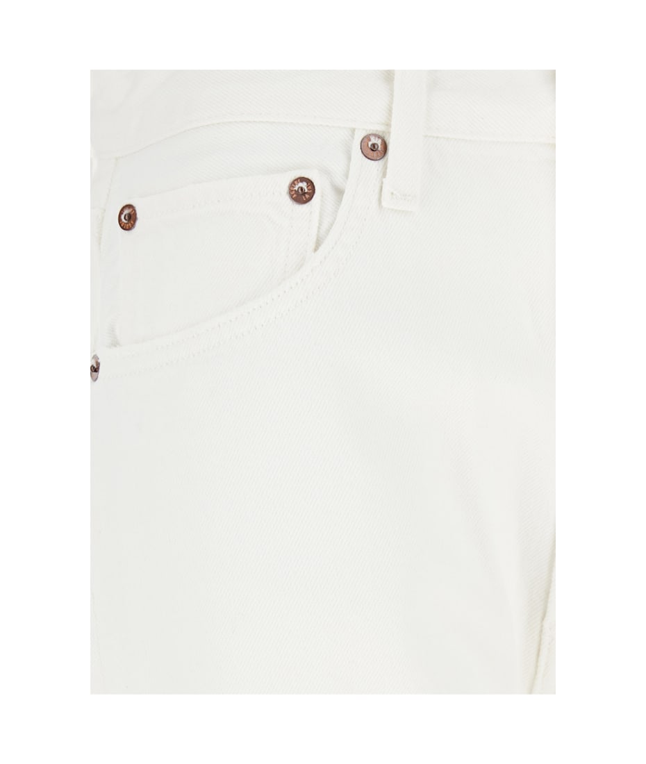 【送料&関税込】AGOLDE luna White Jeans With Logo Patch On T Luna High Rise Pieced Taper in Element – AGOLDE