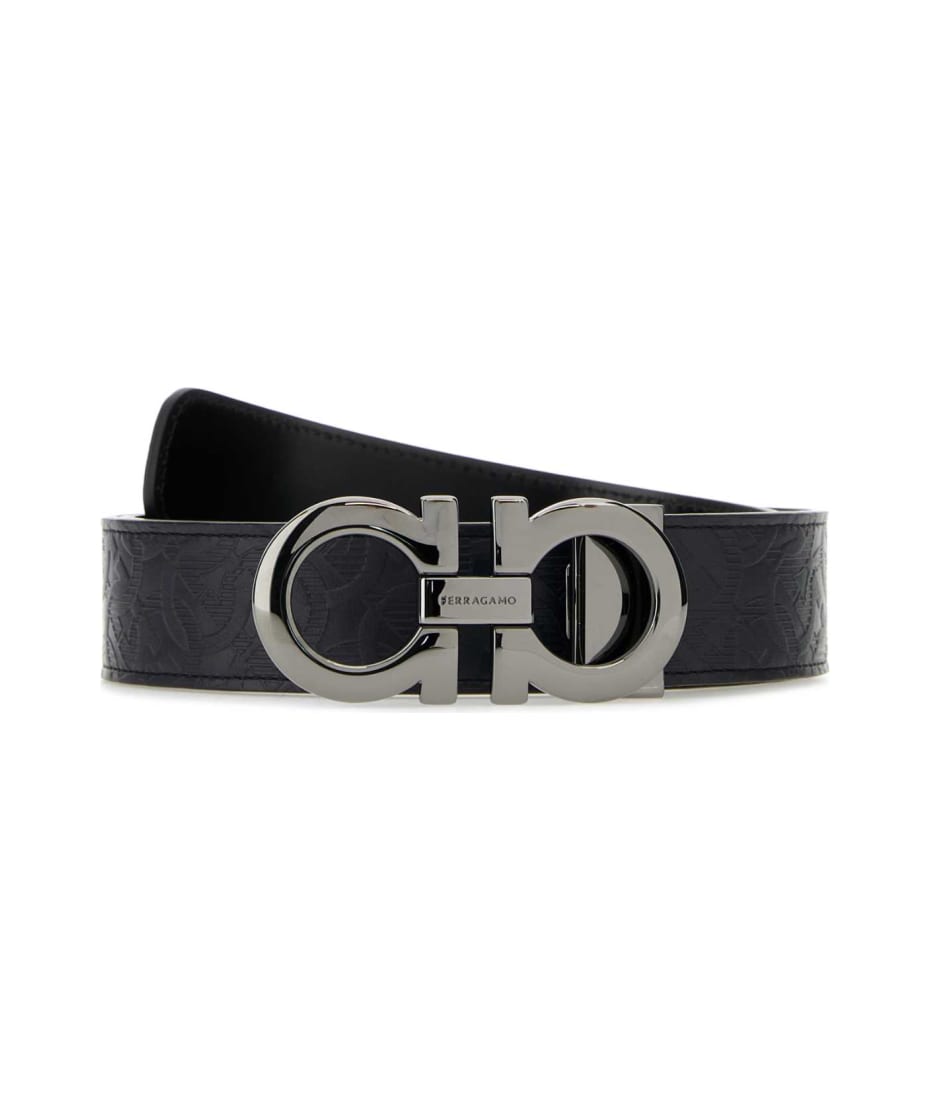 Navy blue ferragamo belt best sale