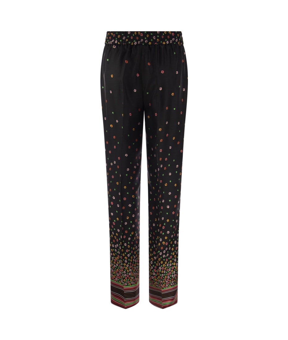 パンツ RED VALENTINO DREAMING PEONY PRINT SILK TROUSERS RED VALENTINO(レッドヴァレンティノ) パンツ(レディース