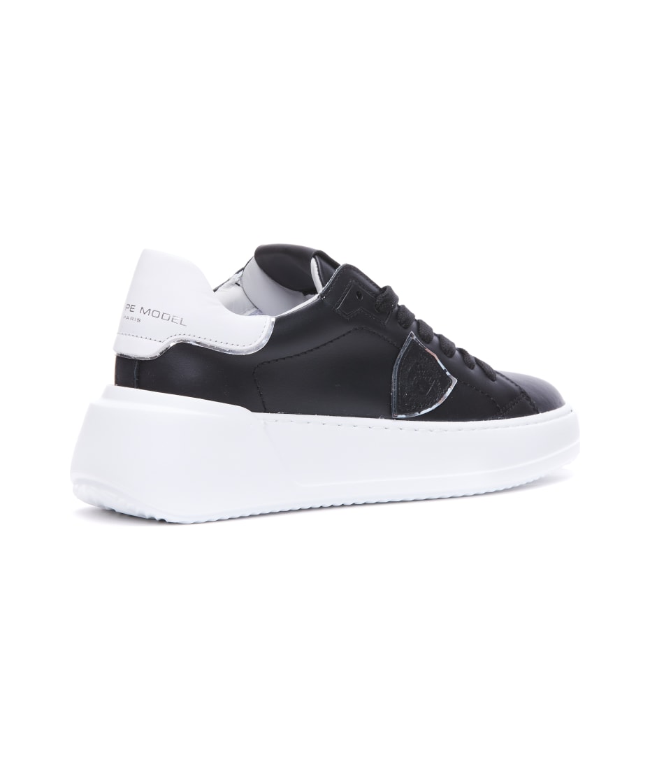 Paris X Men's black and white leather sneaker | H-Brands