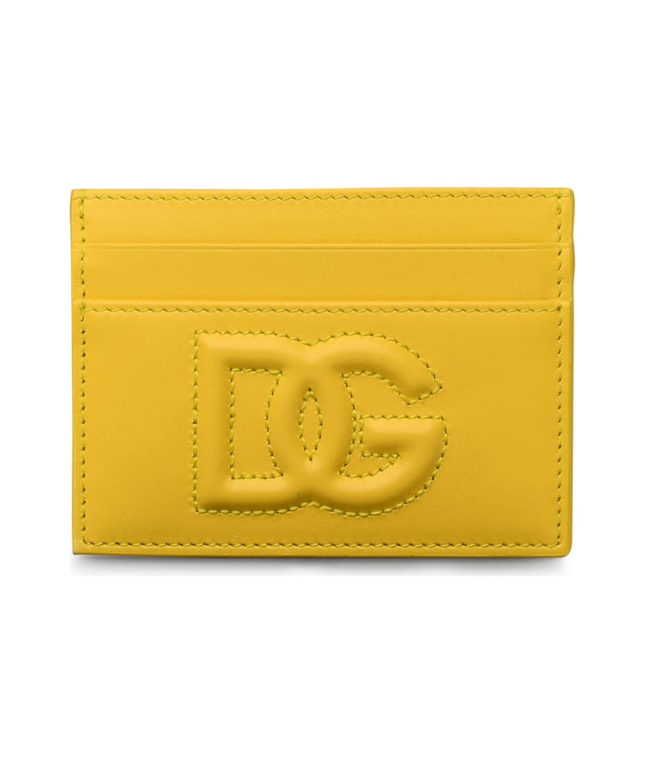 Dolce & Gabbana Leather Card Holder - GIALLO