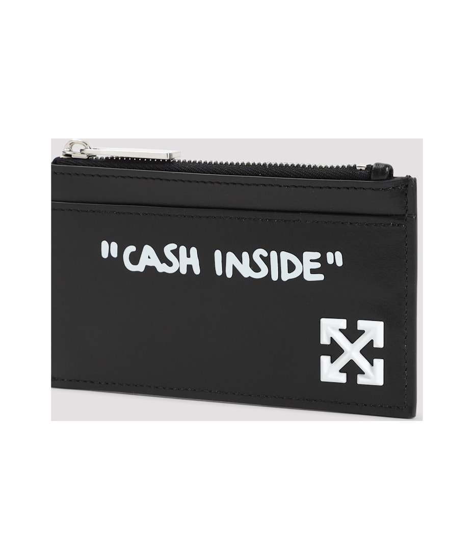 セール☆ [Off-White] バインダーウォレット Off-White Jitney Quote Zipped Credit Card Case | italist
