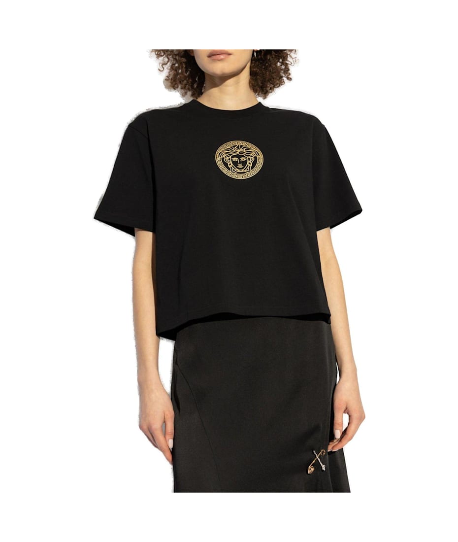 【送料&関税込】Versace Medusa Crop T-shirt Medusa Crop T-Shirt | VERSACE AU