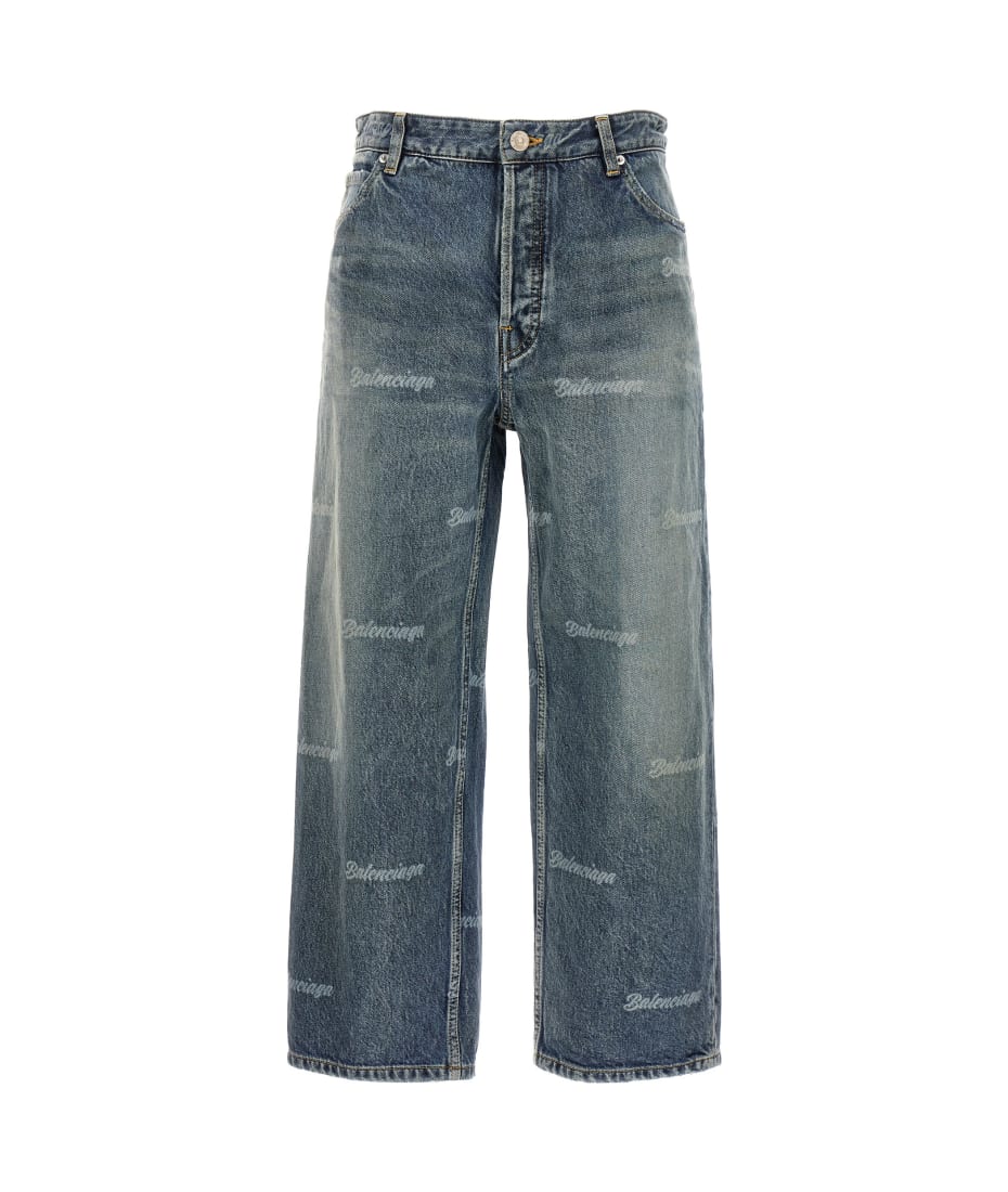 【BALENCIAGA】Logo jeans ロゴ ジーンズ Balenciaga All Over-logo Jeans | italist