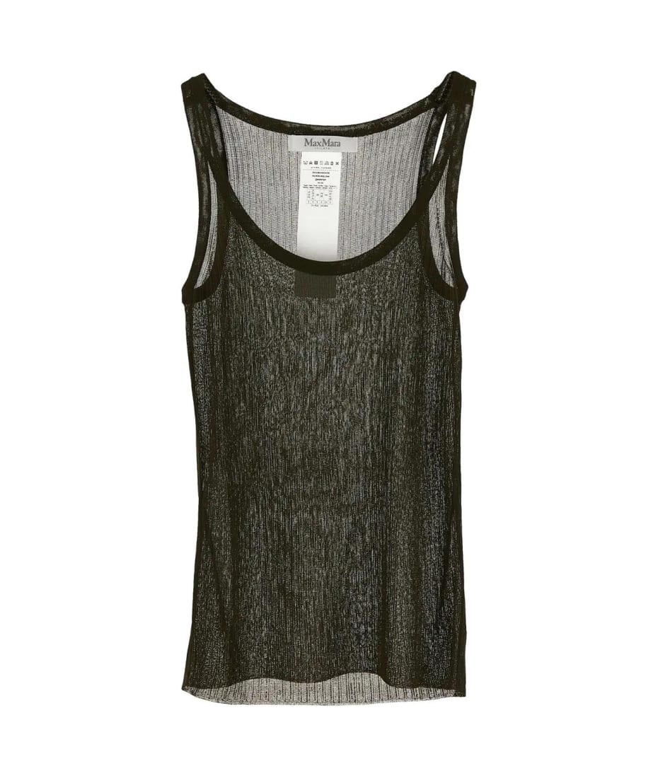 Max Mara Silk Tank Top - Verde