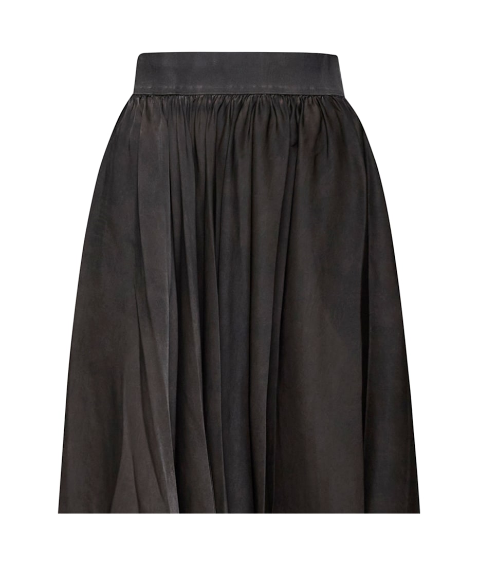 スカート UMA WANG Women Skirts LUW2006UW900 Black UMA WANG Gillian Long Skirt | Elixirgallery