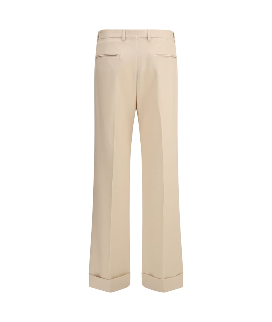 パンツ VALENTINO 'Dry Tailoring Wool' valentino pants Beige Valentino Cream Gabardine Pant | italist