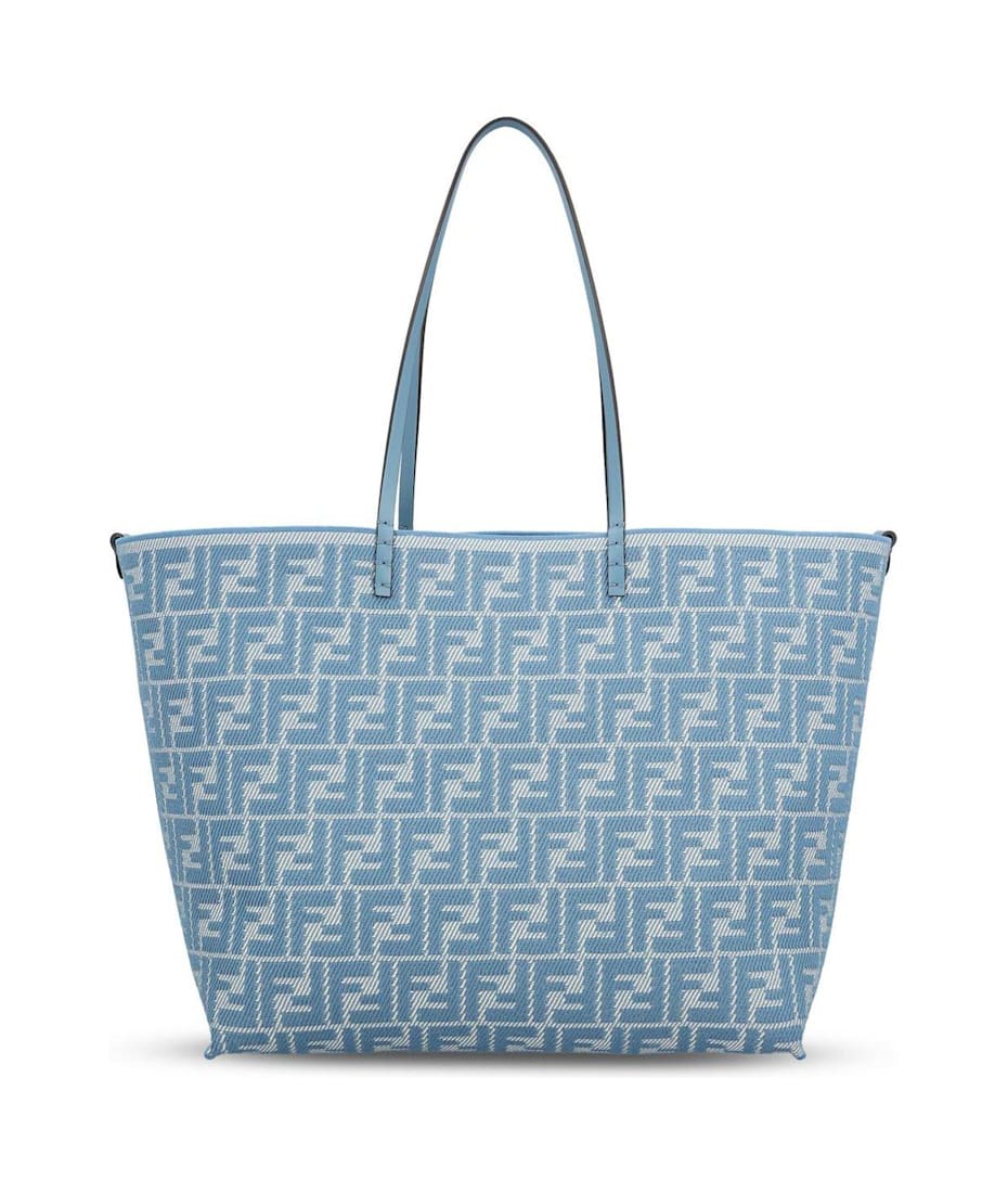 トートバッグ Fendi Roll Large Reversible Tote Bag ロール ラージ ファブリック ライトブルー | Fendi