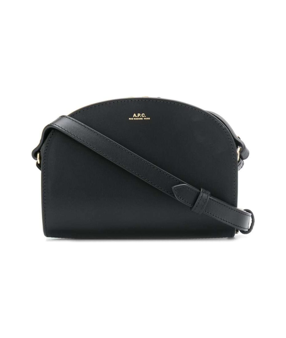 A.P.C. Bag Demi-Lune Mini Leather Black