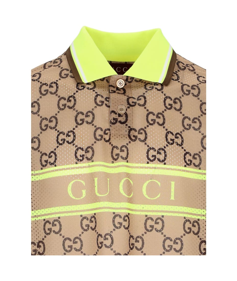 Tシャツ・カットソー GUCCI FW24 GG PRINT POLO SHIRT (787890 XJGJ32270) 795174_XJG5C_9733_001_100_0000