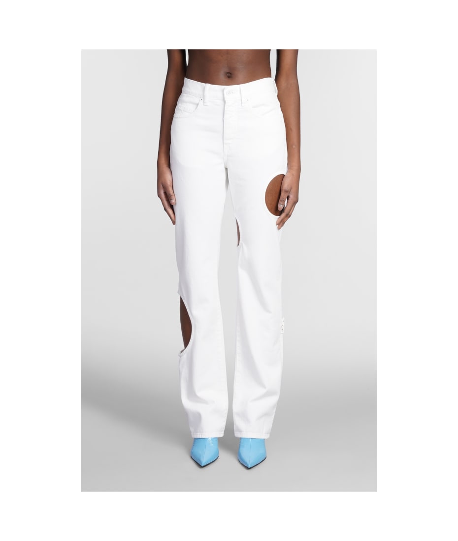 Off-White Jeans In White Denim | italist